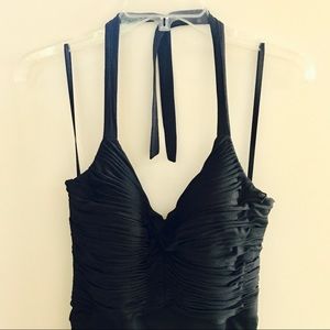 Holiday Party Alberto Makali black stretchy dress